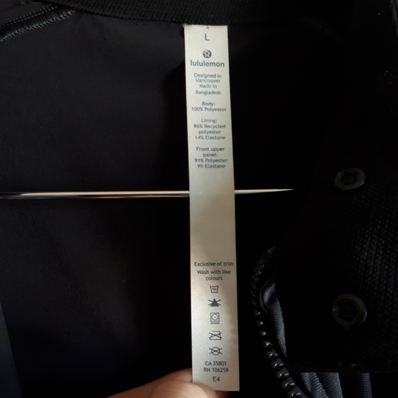 LULULEMON / L / Men's Final Say Moto Lightweight Jacket - Grey & Black Melanite - Picture 12 of 16